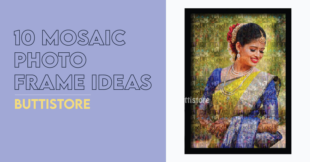 mosaic photo frame ideas