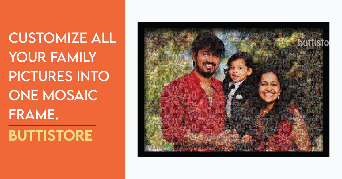 Customized mosaic photo frame services online